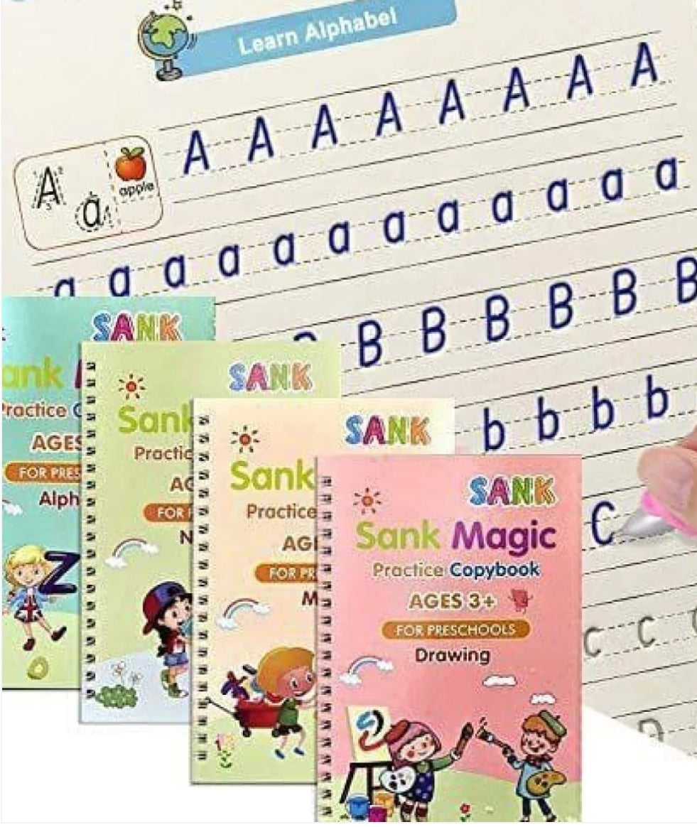 Magic Practice Copybook for Kids (4 Book + 10 Refill) (A-127)