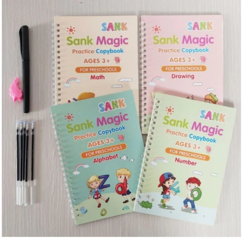 Magic Practice Copybook for Kids (4 Book + 10 Refill) (A-127)
