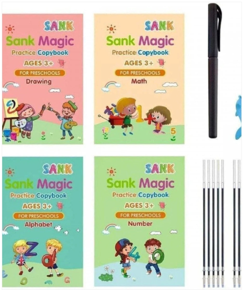 Magic Practice Copybook for Kids (4 Book + 10 Refill) (A-127)